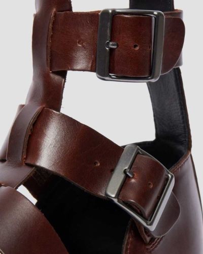Sandalias Dr Martens Geraldo Cuero Gladiator Para Hombre DR8736K